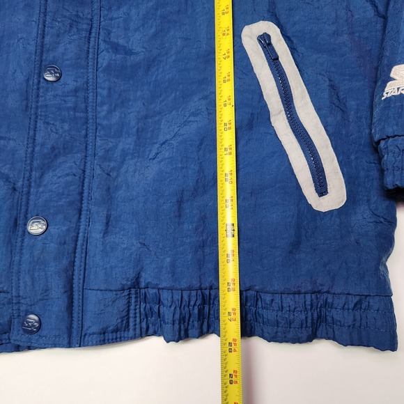 Vintage 90s Starter Dallas Cowboys NFL Full Zip Jacket L/XL Made In Korea - Picture 15 of 16